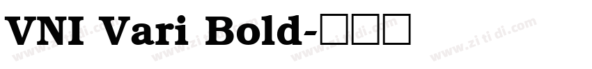 VNI Vari Bold字体转换